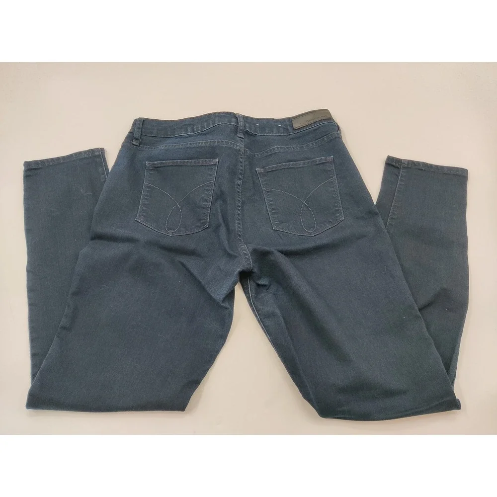 Calvin Klein Jeans Womens 32 Legging Skinny Dark Wash Indigo Stretch Denim Pants